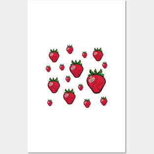 Strawberries Posters and Art